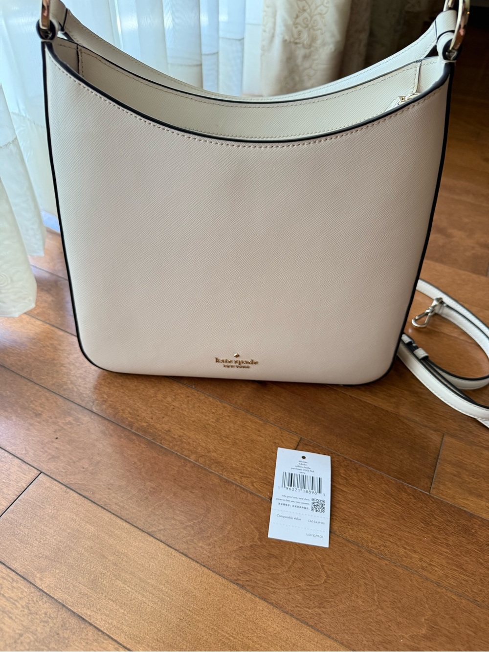 kate spade Perry Shoulder Bag - White Saffiano Leather Gold Hardware - Picture 5 of 6